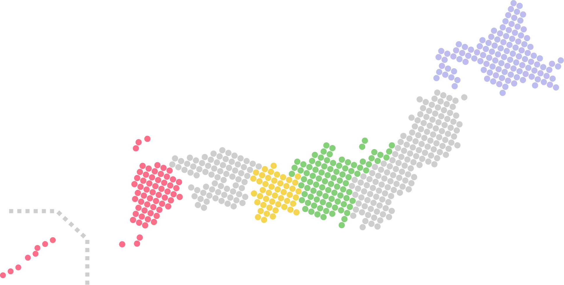 北海道 中部 関西 九州・沖縄