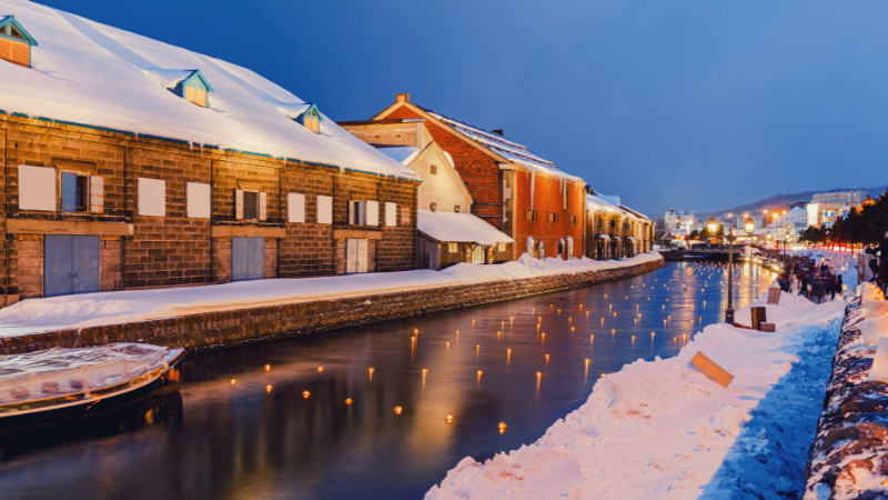 Otaru Canal in Hokkaido