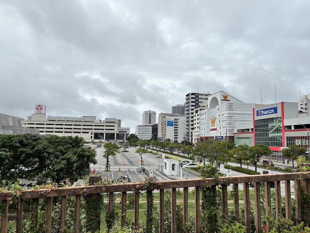 Naha shopping and city walk area — modern downtown side of Okinawa for a honeymoon city day