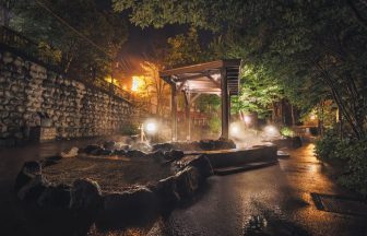 北海道　定山渓の無料の温泉