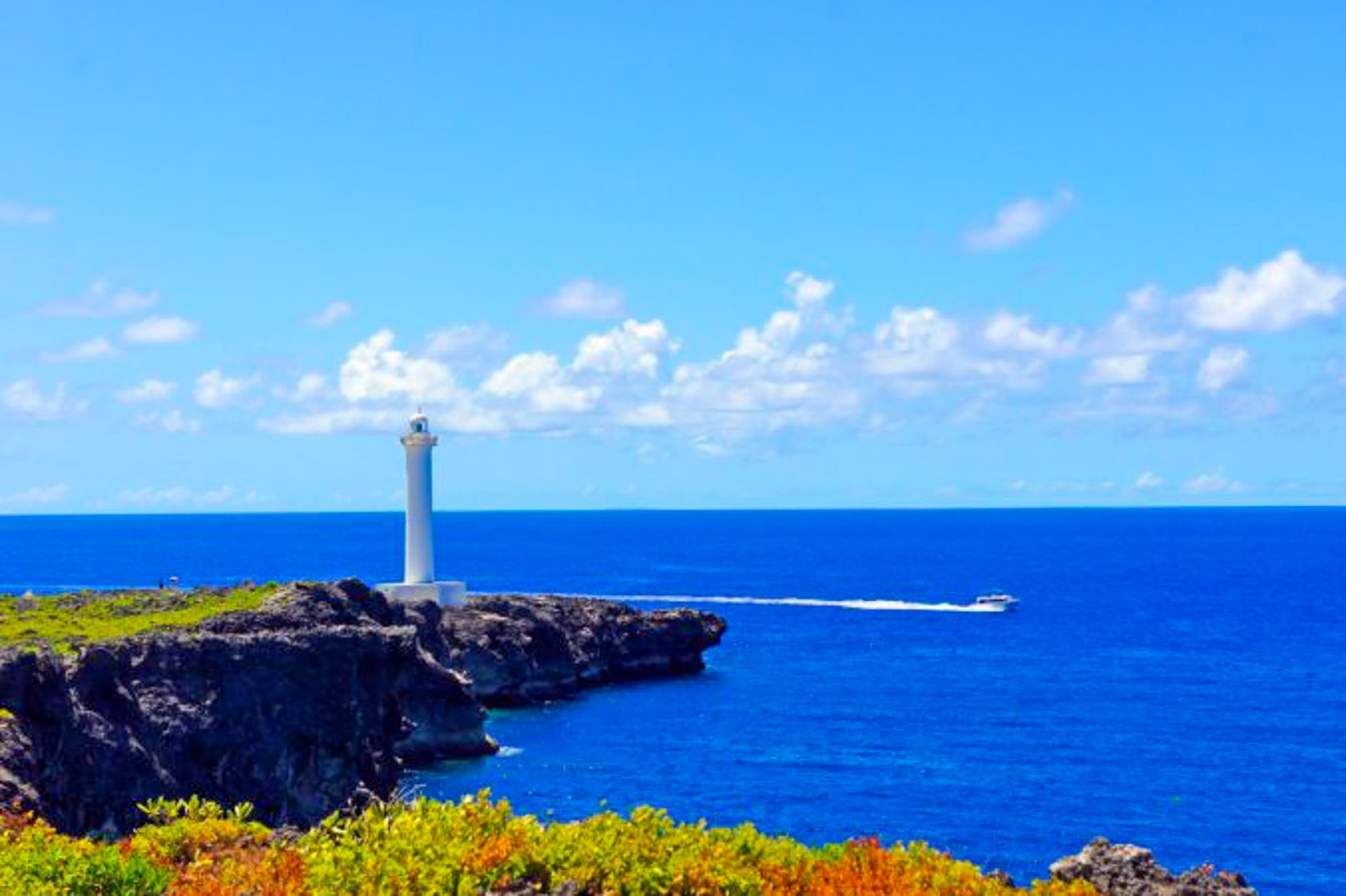 Cape Zanpa — about 30m cliffs running for 2km along the coast
