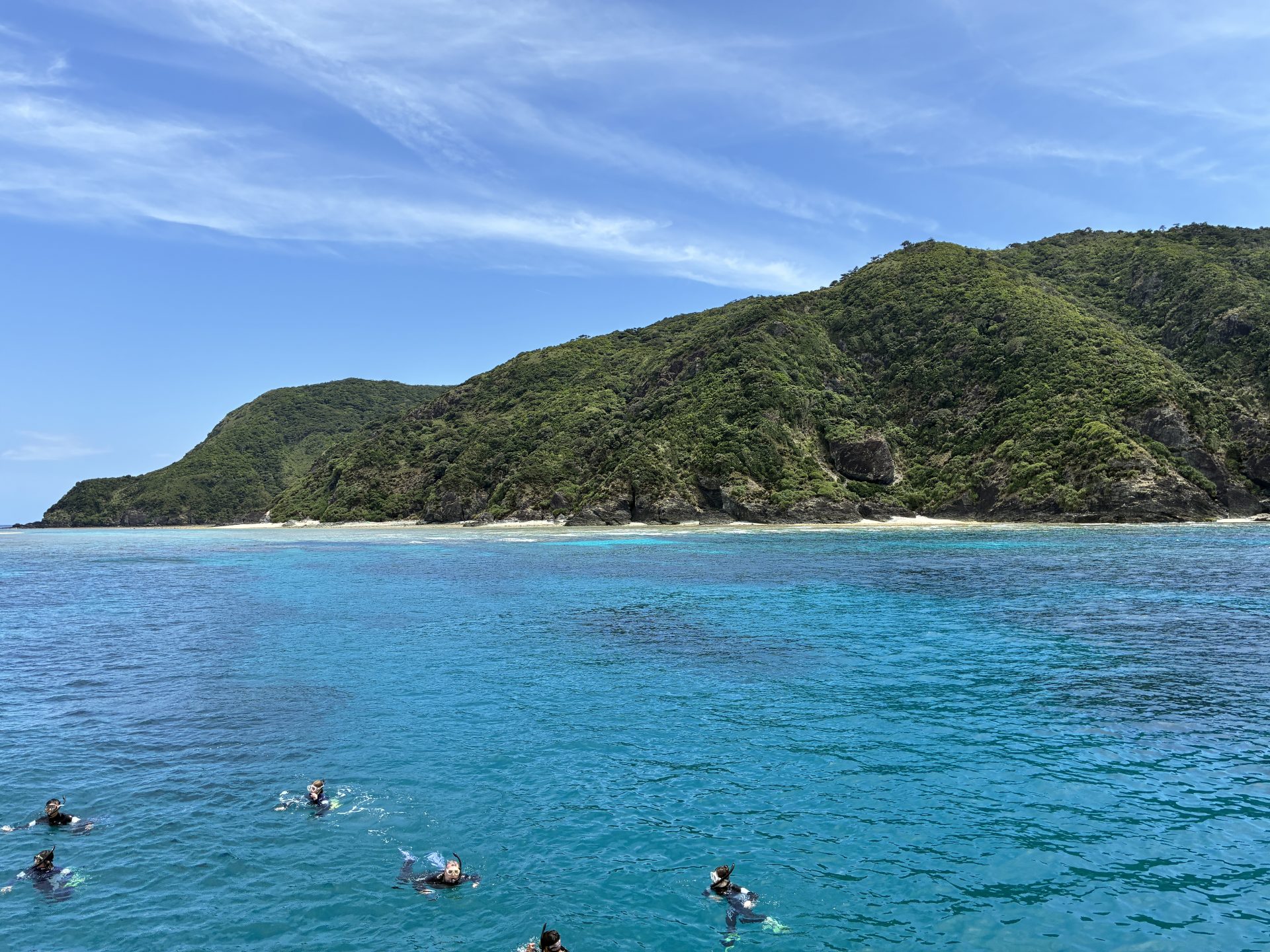 Kerama Islands diving point — clear water after rain