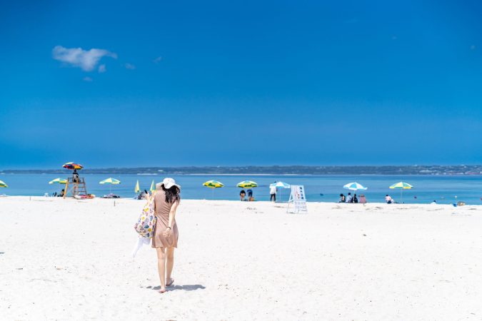 Crystal blue waters around the Okinawa Islands