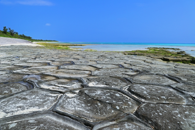White sand beach on Kumejima
