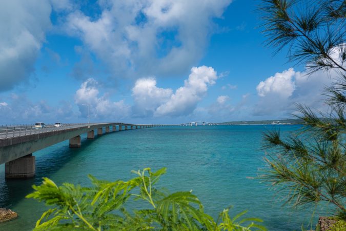 Underwater observation deck at Miyakojima Marine Park