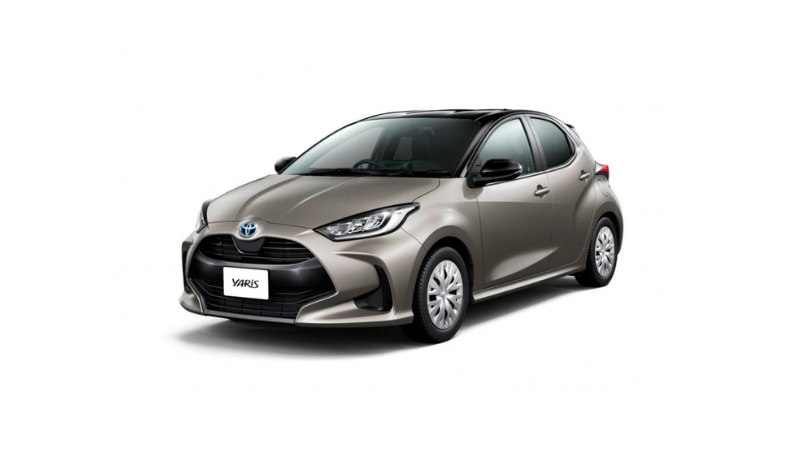 Toyota Yaris compact car for an Okinawa road trip