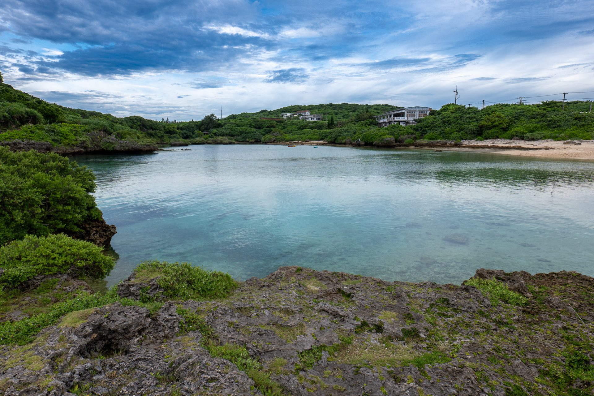 Imgya Marine Garden Miyako Island — calm reef-ringed inlet ideal for kids and first-time snorkelers