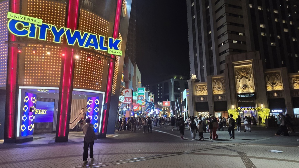 Universal CityWalk — neon signage at night
