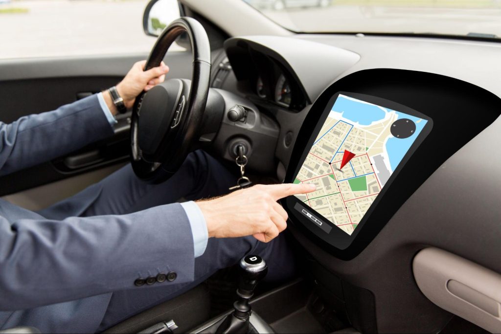 Using in-car navigation on a Hokkaido self-drive trip