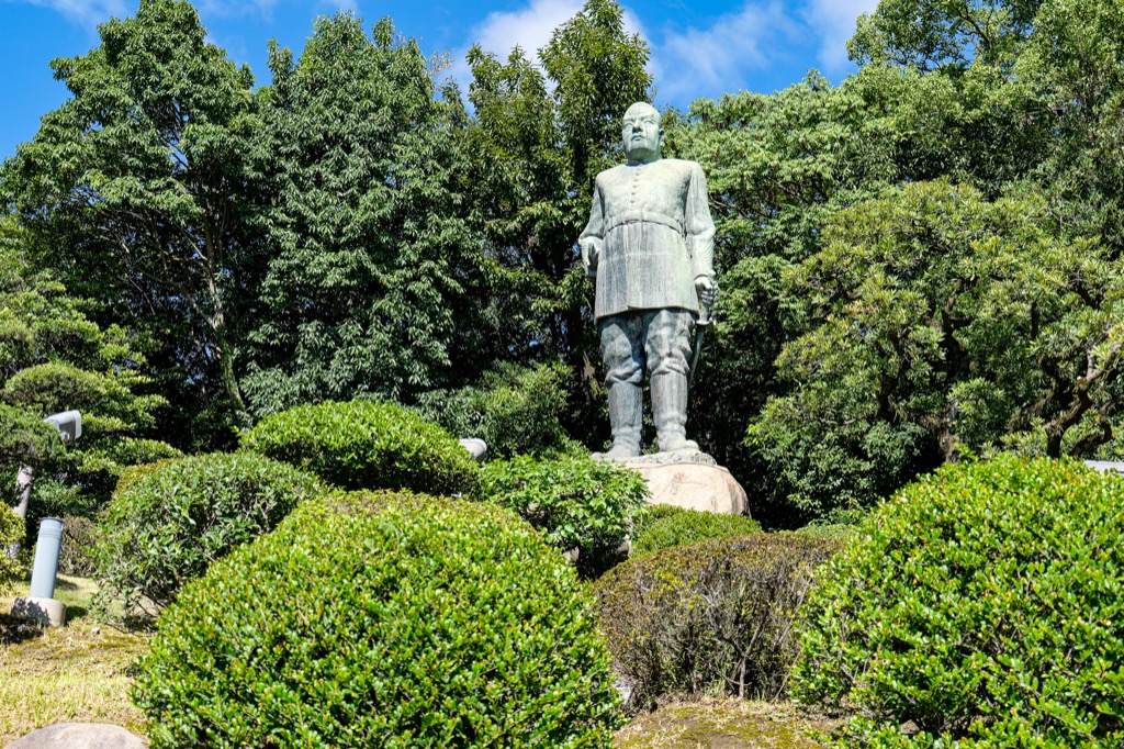 Statue of Saigo Takamori in central Kagoshima